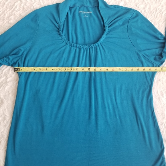 Soft Surroundings Roundneck 3/4 Sleeve Shirt 3X - Picture 8 of 10